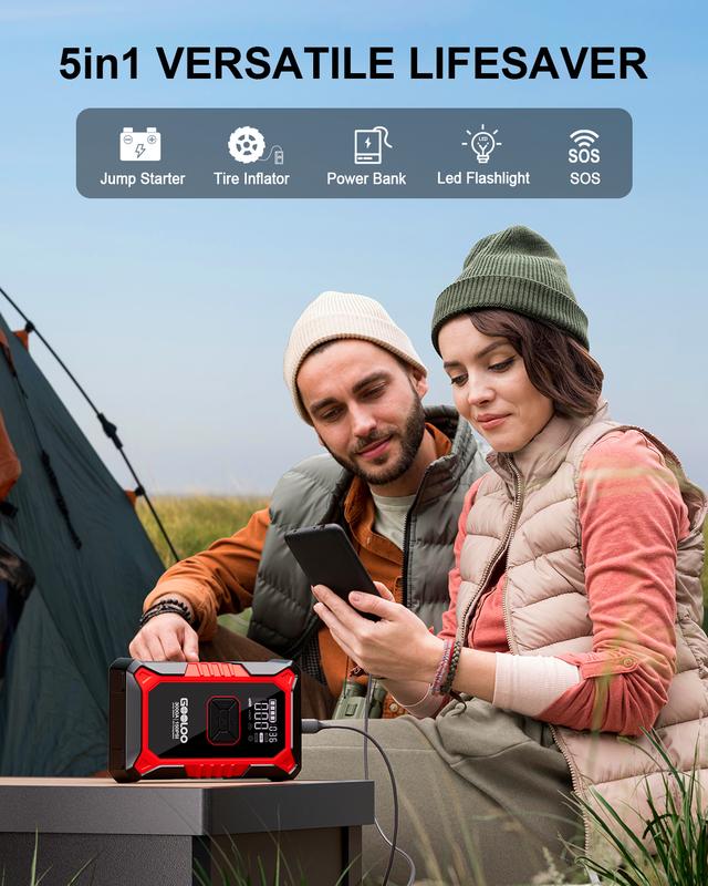 Portable Car Jump Starter with Air Compressor — Your All-in-One Roadside Essential