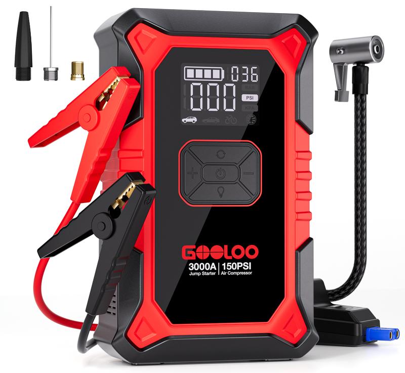 Portable Car Jump Starter with Air Compressor — Your All-in-One Roadside Essential