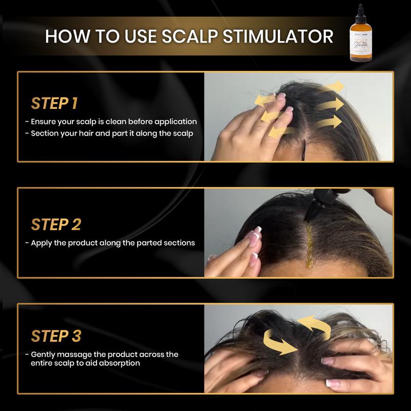 Scalp Stimulator Hair Growth Oil — Lightweight, Nourishing & Effective